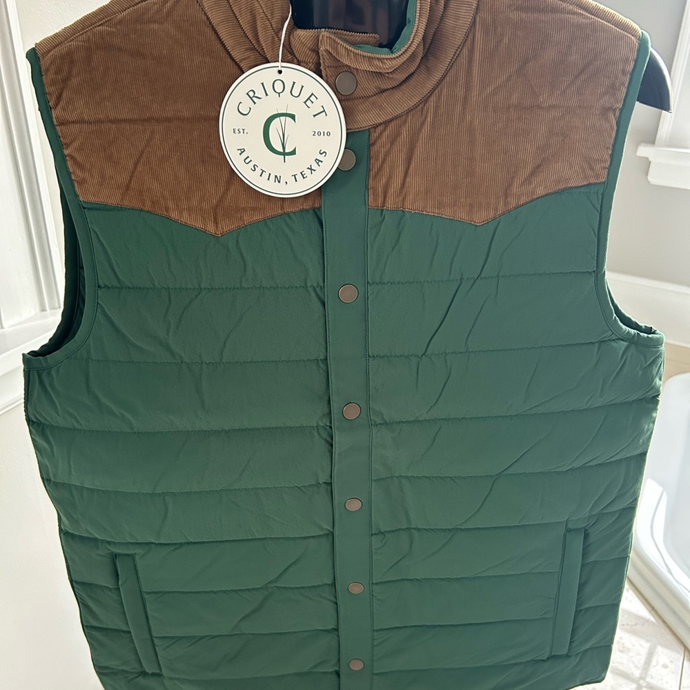Criquet Jackson Green & Corduroy Vest
